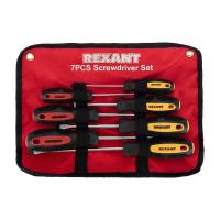 Набор отверток 7 предметов (крестовые и шлицевые) Rexant 12-4703