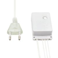 Гирлянда "Айсикл" (бахрома) 1.8х0.5м 48LED мультиколор 3Вт 230В IP20 провод прозр. Neon-Night 255-019