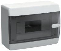 Корпус ЩРН-П-8 UNION Compact IP41 черн. прозр. дверь пластик. IEK UIC-KP12-N-08-41-K01