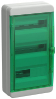 Корпус КМПн-36 TEKFOR IP65 зел. прозр. дверь пластик. IEK TF5-KP72-N-36-65-K03-K06