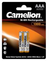 Аккумулятор AAA/R03 NI-MN 1000мА.ч BP-2 металлик (блист.2шт) Camelion 6182