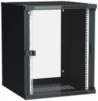 Шкаф LINEA WE 15U 600x650мм дверь стекло черн. ITK LWE5-15U67-GF