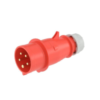 Вилка эл. каб. 16А 3P+E+N 400В IP44 DKC DIS2131637