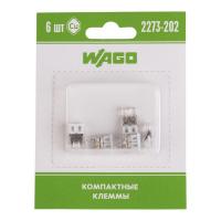 Клемма 2-х проводная для распред. короб. (без п) 2273-202 (уп.6шт) WAGO 07-5131-06
