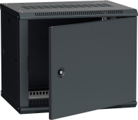 Шкаф 19 дюйм LINEA W 9U 600х450мм настен. метал. дверь RAL9005 ITK LWR5-09U64-MF