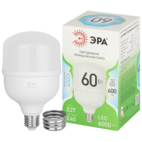 Лампа светодиодная GREEN LINE POWER T100-60W-840-E27/E40 GL 60Вт колокол 4000К яркий свет бел. E27/E40 Эра Б0067072