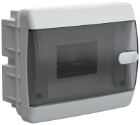 Корпус ЩРВ-П-6 UNION Compact IP41 черн. прозр. дверь пластик. IEK UIC-KP12-V-06-41-K01