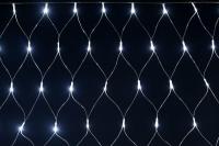 Гирлянда "Сеть" 1.5х1.5м 160LED бел. IP20 провод прозр. 230В с контроллером 8 режимов IEK LGDB410-2-160-L1-T-S-44