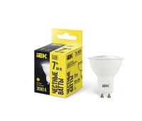 Лампа светодиодная PAR16 софит 7Вт 230В 3000К GU10 IEK LLE-PAR16-7-230-30-GU10