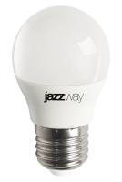 Лампа светодиодная PLED-LX 8Вт G45 шар матовая 5000К холод. бел. E27 JazzWay 5028685