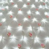 Гирлянда светодиодная "Сеть" 1.8х1.5м 180LED бел. 15Вт 220В IP20 с контроллером 8 режимов провод прозр. ПВХ Neon-Night 215-135