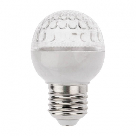 Лампа светодиодная 1Вт шар d50 9LED тепл. бел. E27 Neon-Night 405-216
