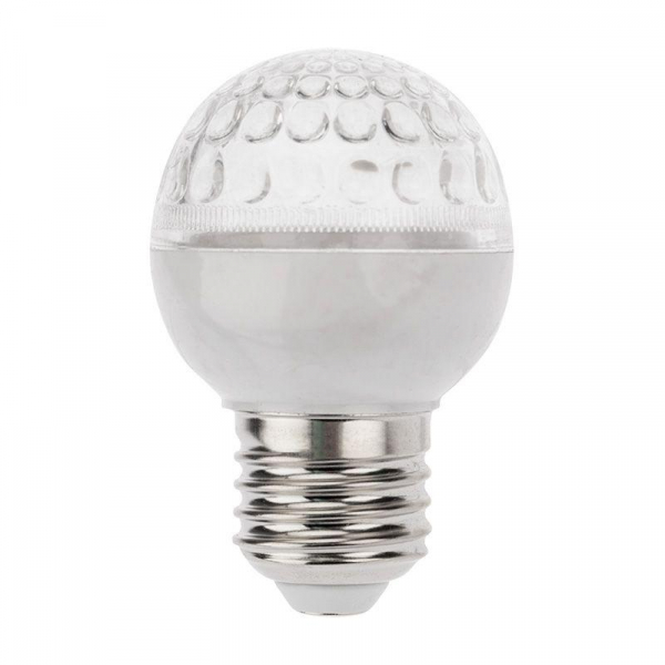 Лампа светодиодная 1Вт шар d50 9LED тепл. бел. E27 Neon-Night 405-216
