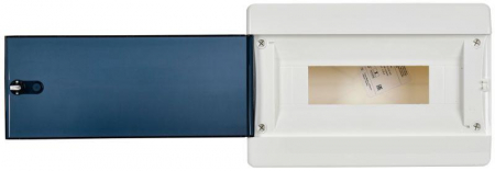 Корпус ЩРВ-П-12 UNION Compact IP41 черн. прозр. дверь пластик. IEK UIC-KP12-V-12-41-K01
