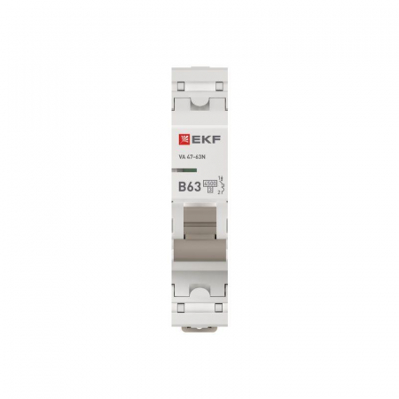 Выключатель автоматический 1п B 63А 4.5кА ВА 47-63N PROxima EKF M634163B