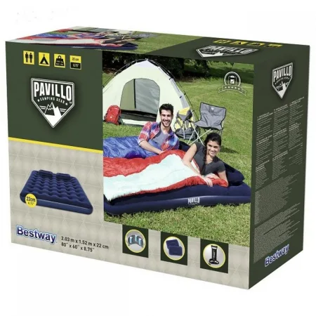 Матрас надуаной 203х152х22см+ручной насос+2 подушки (67374) Bestway 6941607343982