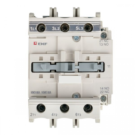 Контактор КМЭ-3 80А кат. 230В AC 1НО+1НЗ EKF ctr-s-80-220