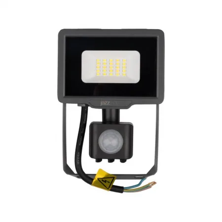 Прожектор светодиодный PFL-C3 SENSOR 20Вт 6500К IP65 ДО закален. прозр. стекло датчик движения инфракрасный JazzWay 5026926A