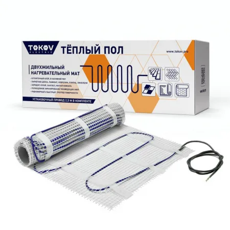 Комплект "Теплый пол" (мат) 150Вт/кв.м 5кв.м TOKOV ELECTRIC TKE-MAT150-750-5