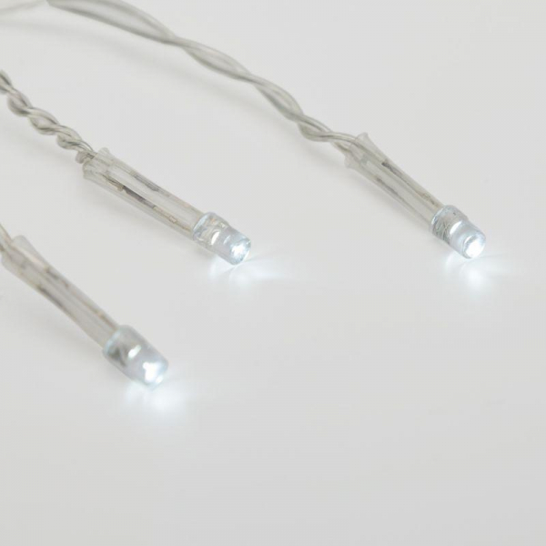 Гирлянда "Айсикл" (бахрома) 1.8х0.5м 48LED бел. 3Вт 230В IP20 провод прозр.Neon-Night 255-015