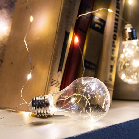 Гирлянда светодиодная "Ретро-лампы" 3м 100LED тепл. бел. 1.5Вт IP20 Neon-Night 303-076
