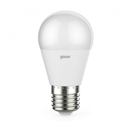Лампа светодиодная Black 7Вт P45 шар 4100К нейтр. бел. E27 590лм диммир. GAUSS 105102207-D