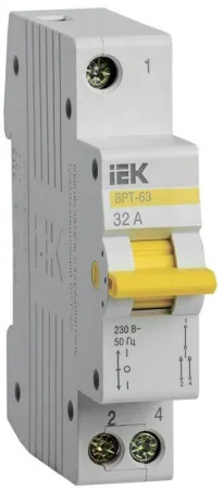 Выключатель-разъединитель трехпозиционный 1п ВРТ-63 32А KARAT IEK MPR10-1-032