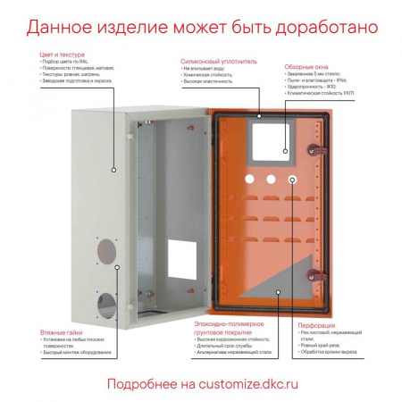 Корпус клеммный металлический SDE 200х200х80мм DKC R5SDE228