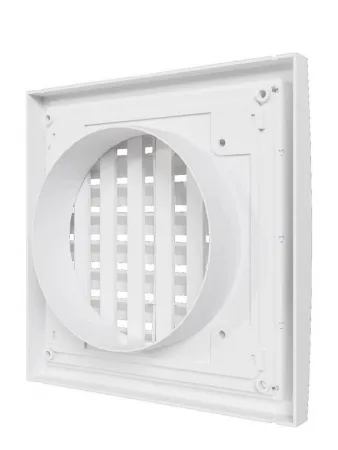 Решетка вентиляционная регулируемая 150х150 с фланцем D100 ERA 1515RRP10F