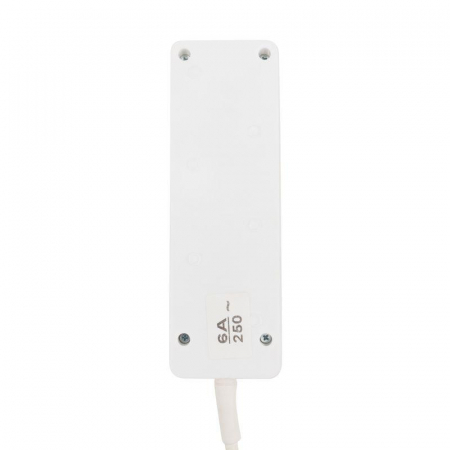Удлинитель 3х5м с заземл. 6А IP20 ПВС 3х0.75 с кнопкой бел. PROCONNECT 11-7213
