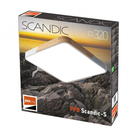 Светильник светодиодный декоративный PPB Scandic-S 24Вт 4000К IP20 настенно-потолочный бытовой WH/W JazzWay 5037298