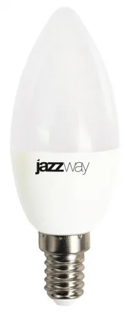 Лампа светодиодная PLED-LX 8Вт C37 свеча матовая 5000К холод. бел. E14 JazzWay 5028500