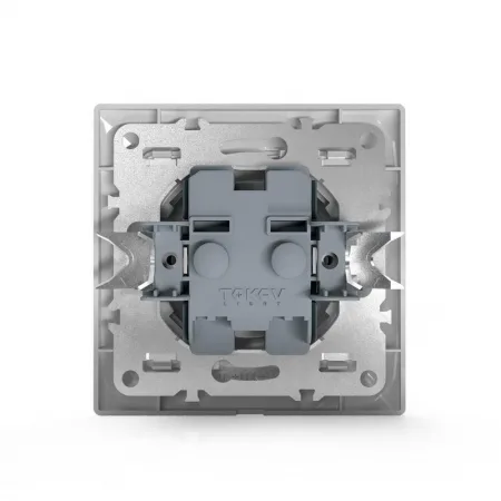 Розетка 1-м СП AVA 16А IP20 без заземл. без защ. шторок в сборе бел. TOKOV ELECTRIC TKL-AV-R1F-C01