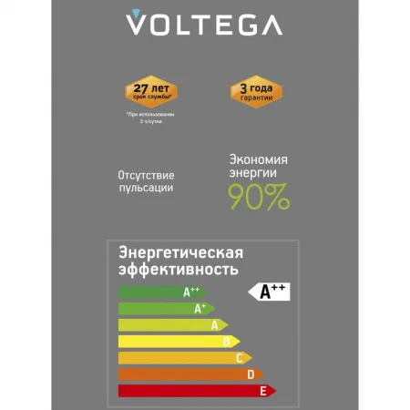 Лампа светодиодная филаментная Loft 271 YX-G125175LFFEC01 4Вт 2200К E27 DIM Voltega 8574