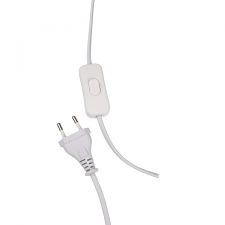 Светильник настольный JH2-02-wh E14 IP20 130х130х255мм керамика; ткань; PVC-пластик бел. JazzWay 5062313