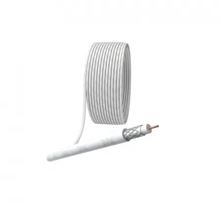 Кабель коаксиальный RG-6U CCS/оплетка Al 48% PVC 75Ом бел. (м) RL-48-PVC100 Simple Эра Б0044596