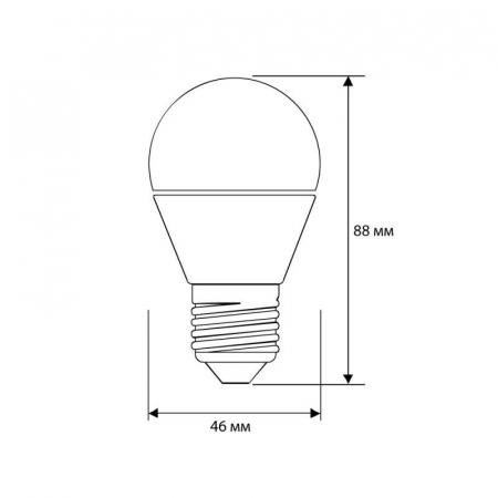 Лампа светодиодная LED8-G45/830/E27 8Вт шар 3000К тепл. бел. E27 720лм 220В Camelion 12392