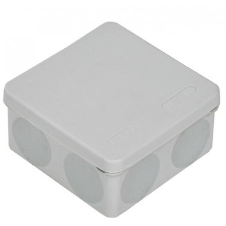 Коробка распаячная ОП КМ42455 100х100х50мм IP67 8 вводов сер. IEK UKO21-100-100-050-K41-66