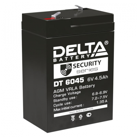 Аккумулятор ОПС 6В 4.5А.ч DT 6045 Delta 4614010040031