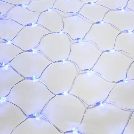 Гирлянда светодиодная "Сеть" 1.5х1.5м 150LED син. 12Вт IP20 провод ПВХ прозр. Neon-Night 215-123