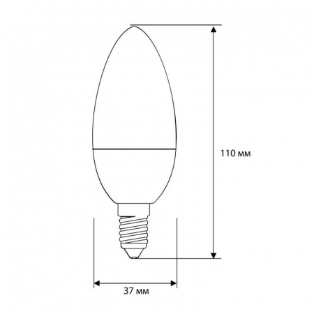 Лампа светодиодная LED10-C35/845/E14 10Вт 220В Camelion 13561