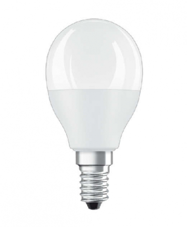 Лампа светодиодная LED Star P 40 5.5W/827 5.5Вт шар матовая 2700К тепл. бел. E14 470лм 220-240В RGBW + DIM с пультом диммир. пластик. OSRAM 4058075144385