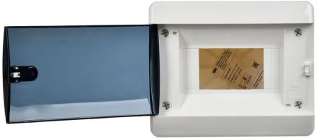 Корпус ЩРН-П-6 UNION Compact IP41 черн. прозр. дверь пластик. IEK UIC-KP12-N-06-41-K01