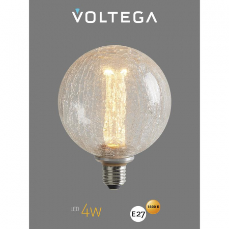 Лампа светодиодная Loft Led G125FC1978 4Вт 1800К E27 Voltega 8568