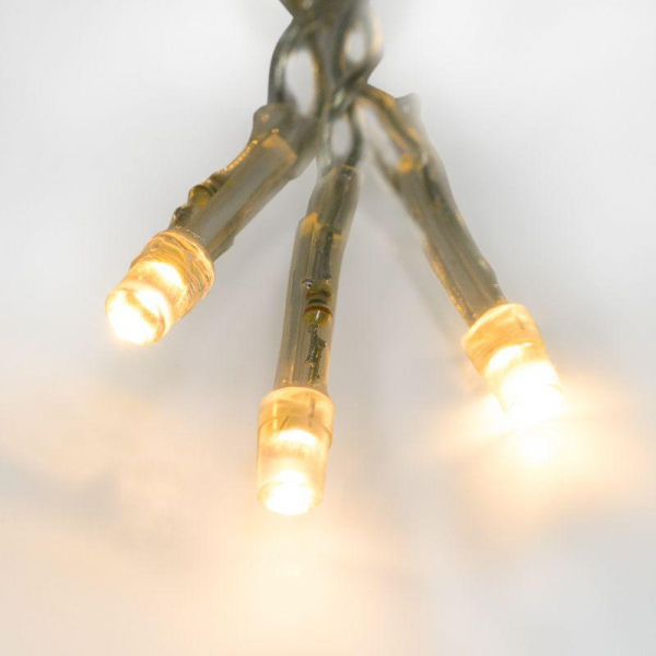 Гирлянда светодиодная "Твинкл Лайт" 10м 80LED тепл. бел. 7.4Вт IP20 провод прозр. ПВХ Neon-Night 303-186