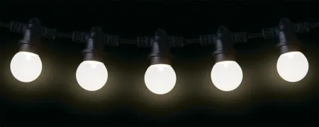 Гирлянда уличная "Белт-лайт" PBL-S40/L12+1.5 Black E27 IP65 12м 40ламп 1.5м шнур соедин. в линию max750Вт (лампы не в компл.; возможно использов. с фитолампами в теплице) Pro JazzWay 5040564A