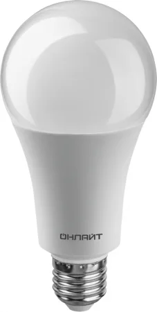 Лампа светодиодная 61 954 OLL-A60-25-230-4K-E27 25Вт грушевидная 4000К нейтр. бел. E27 2500лм 176-264В ОНЛАЙТ 61954