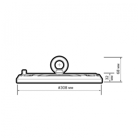 Светильник светодиодный PHB UFO 10 200Вт 5000К IP65 90град. ДСП для высоких пролетов (high bay) JazzWay 5052512