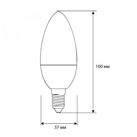 Лампа светодиодная LED8-C35/830/E14 8Вт свеча 3000К тепл. бел. E14 720лм 220В Camelion 12385