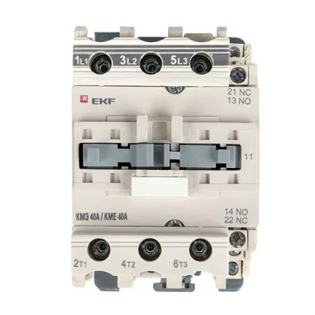 Контактор КМЭ-3 40А кат. 230В AC 1НО+1НЗ EKF ctr-s-40-220